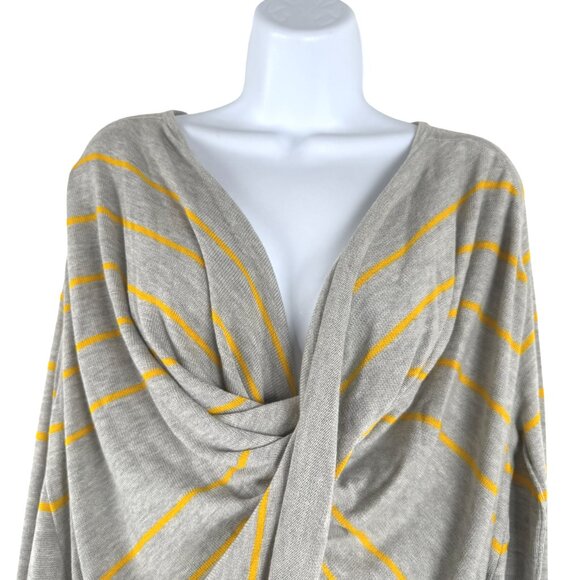 Lululemon Twist & Wrap Size 6 Pop Stripe Heathered Light Grey Yellow TP-3334 - Picture 3 of 6